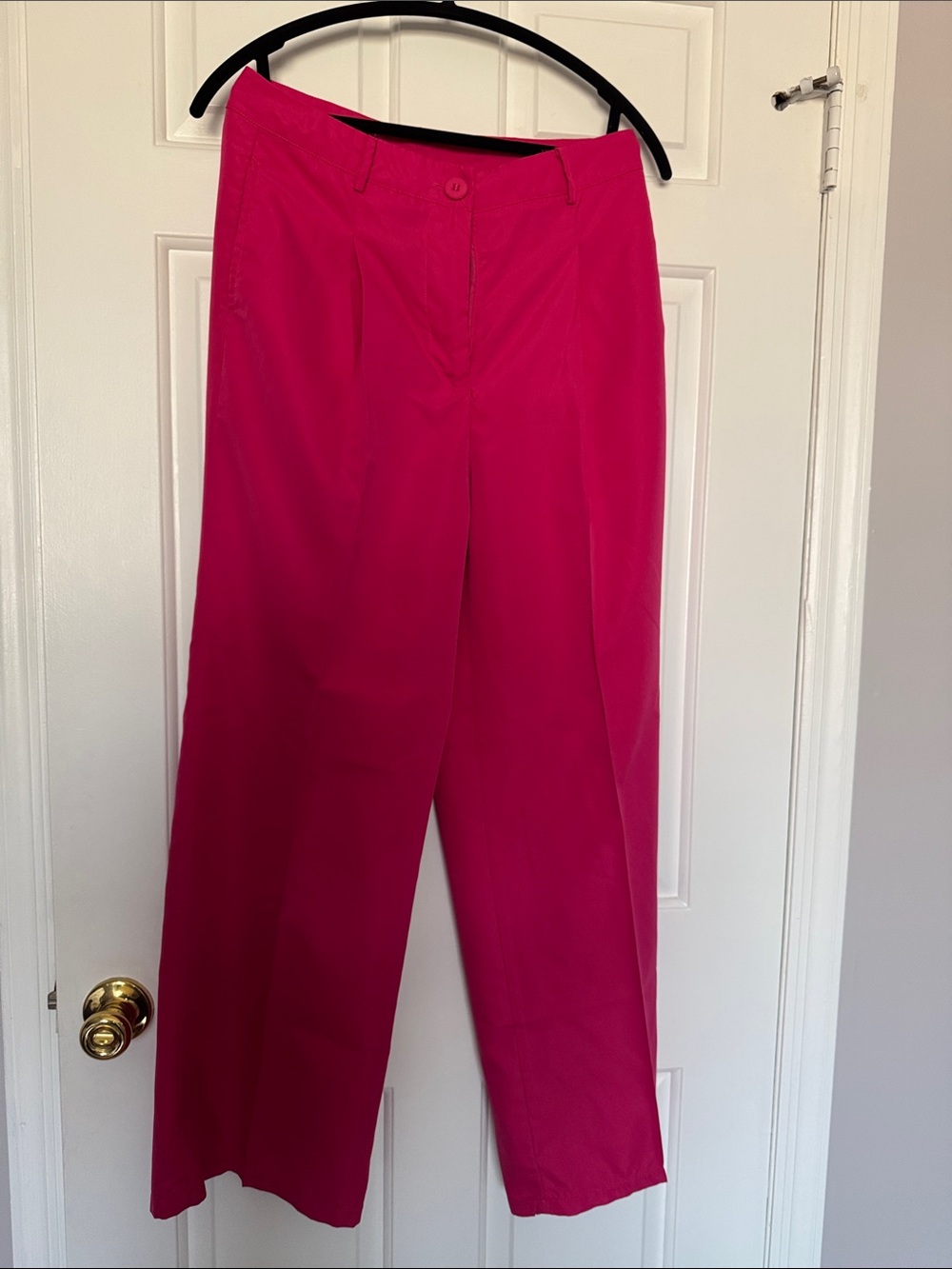 SHEIN Bright Fuchsia Wide Leg Pants